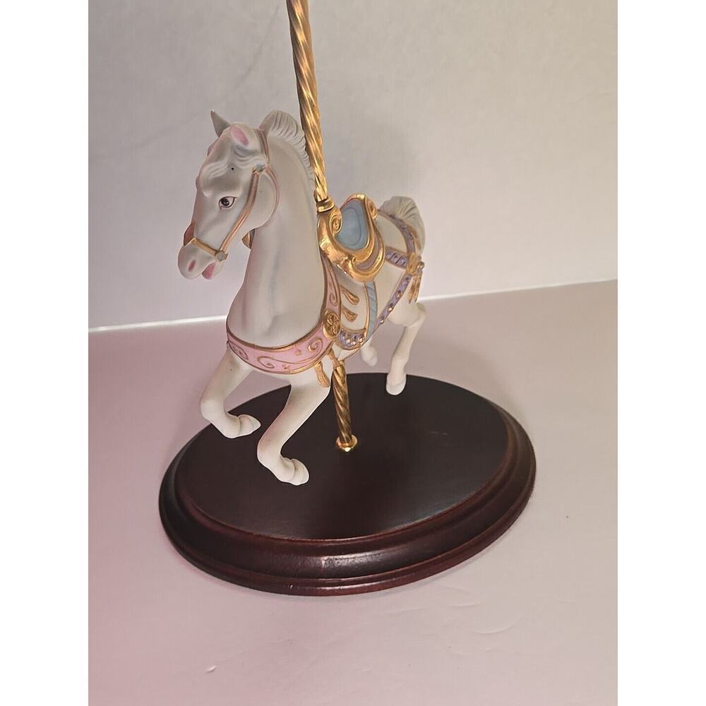 1987 The Franklin Mint Carrousel Magic Horse Figurine By Lynn Lupetti - Picture 13 of 16